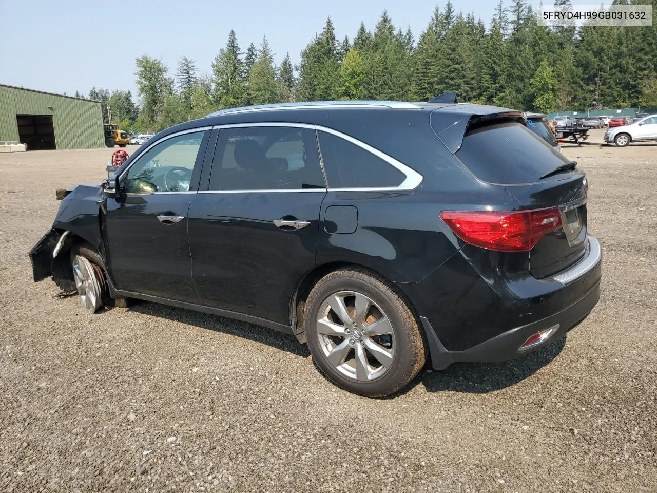 2016 Acura Mdx Advance VIN: 5FRYD4H99GB031632 Lot: 70483174