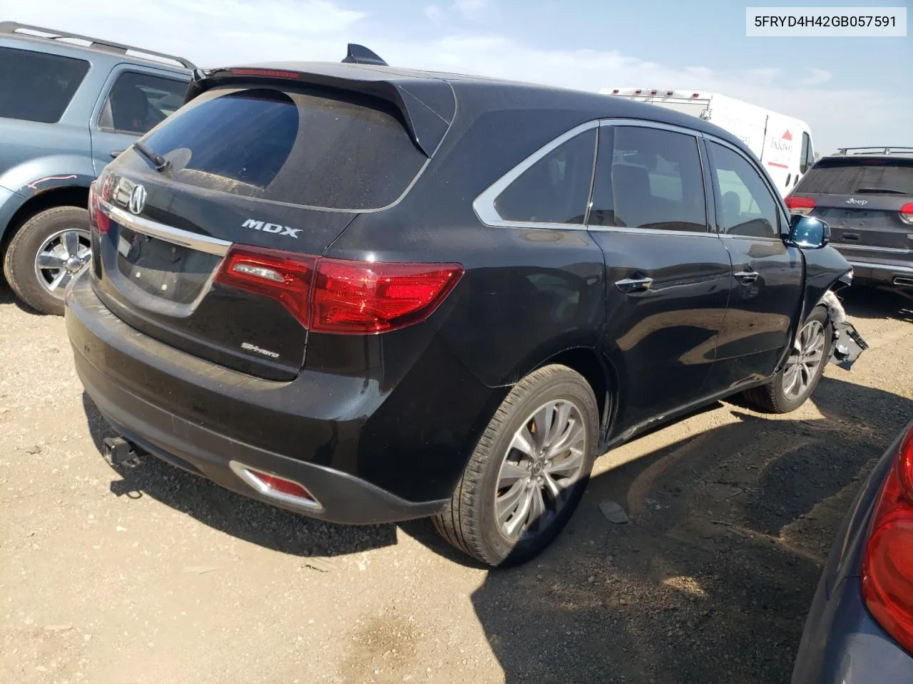 2016 Acura Mdx Technology VIN: 5FRYD4H42GB057591 Lot: 70810654