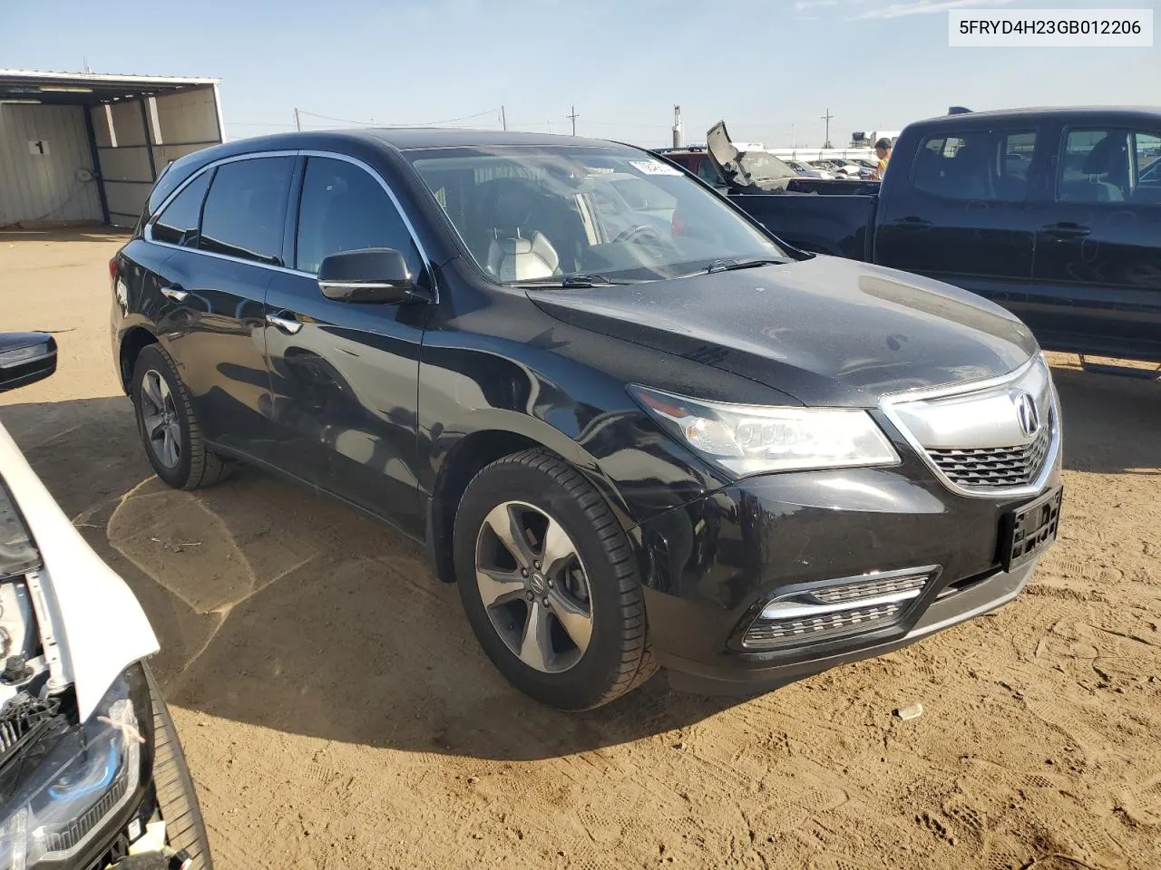 2016 Acura Mdx VIN: 5FRYD4H23GB012206 Lot: 70848614