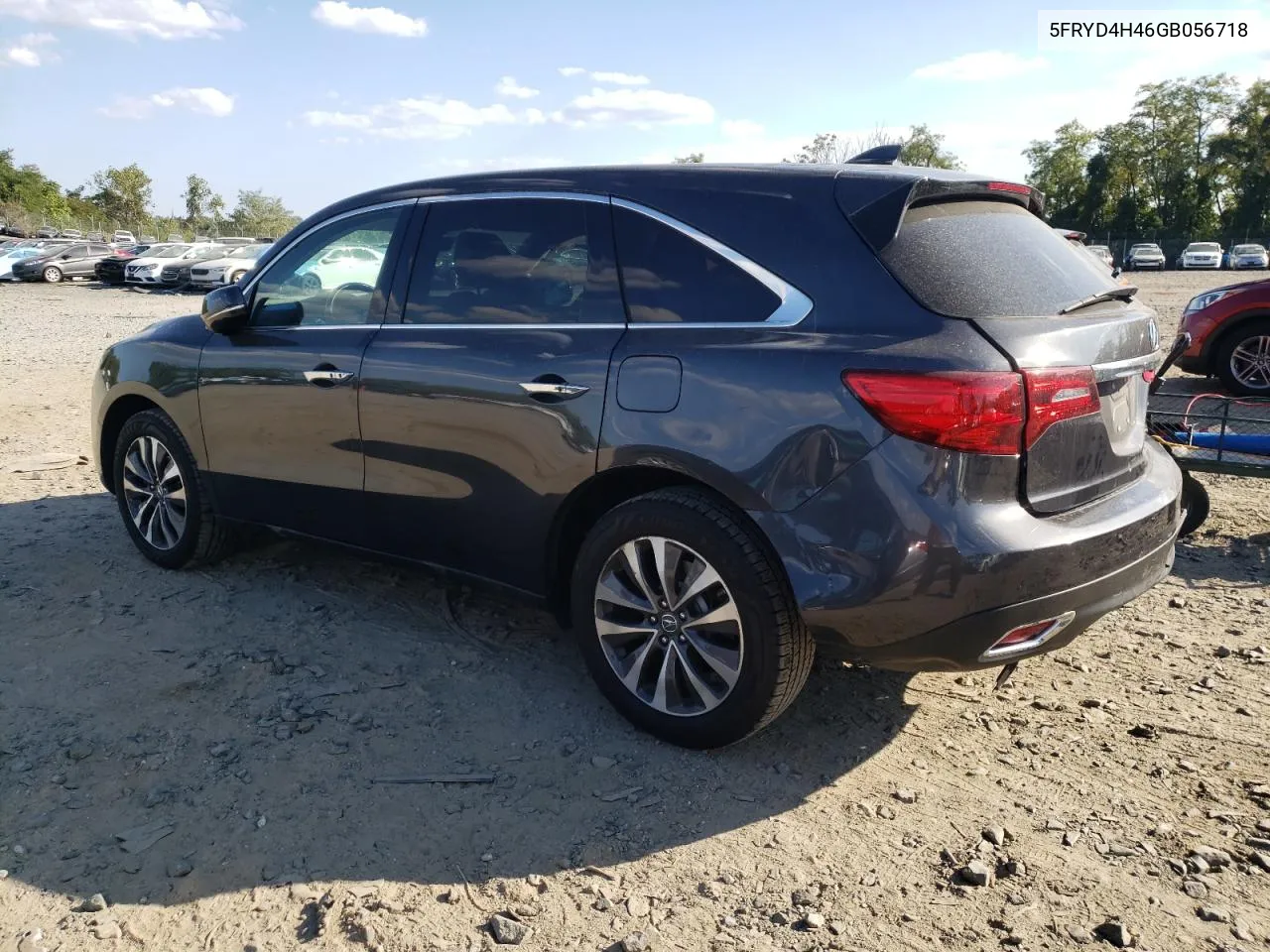 2016 Acura Mdx Technology VIN: 5FRYD4H46GB056718 Lot: 71008784