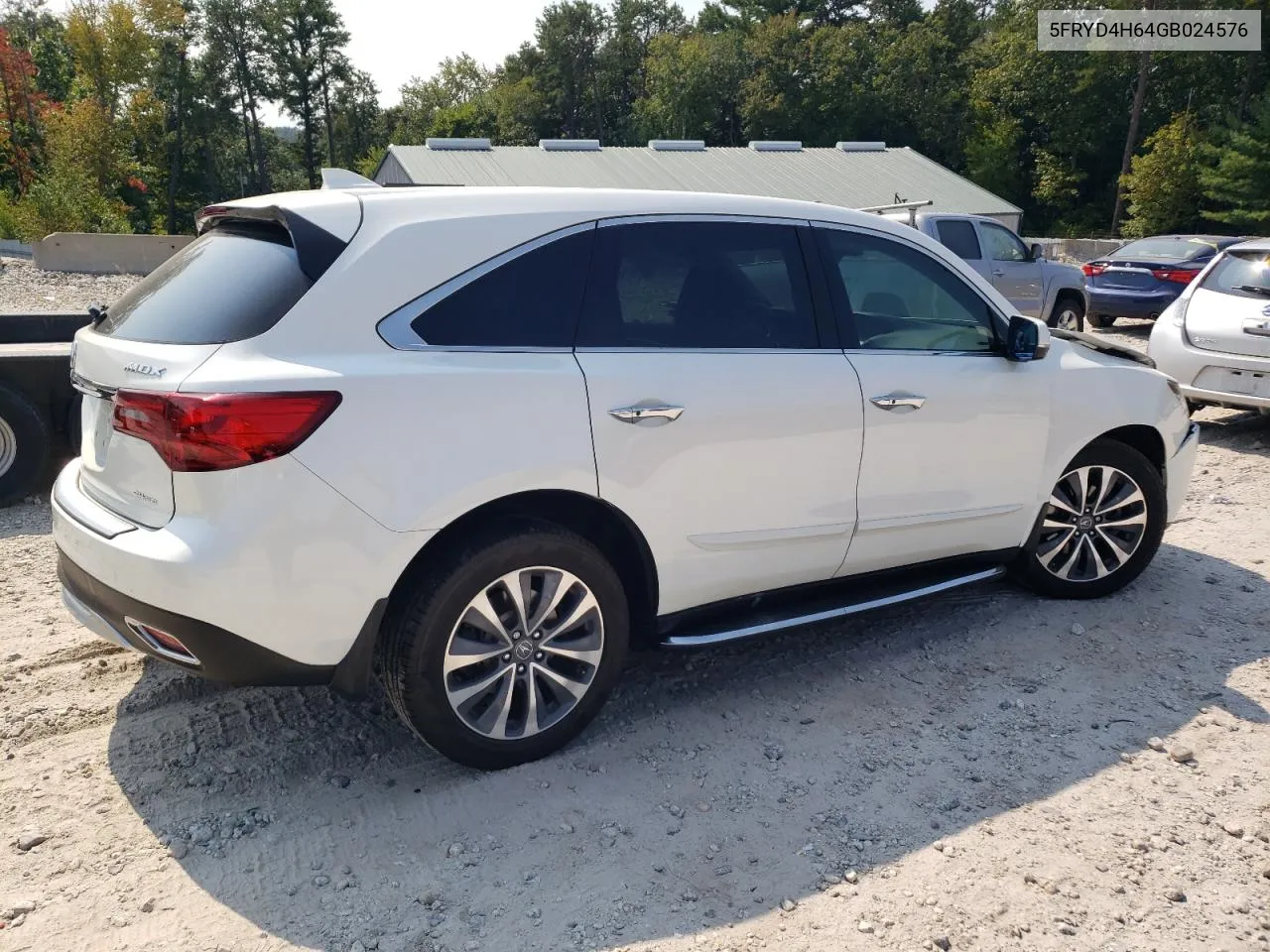 2016 Acura Mdx Technology VIN: 5FRYD4H64GB024576 Lot: 71356424