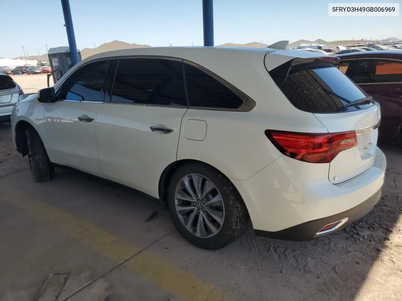 2016 Acura Mdx Technology VIN: 5FRYD3H49GB006969 Lot: 71499394