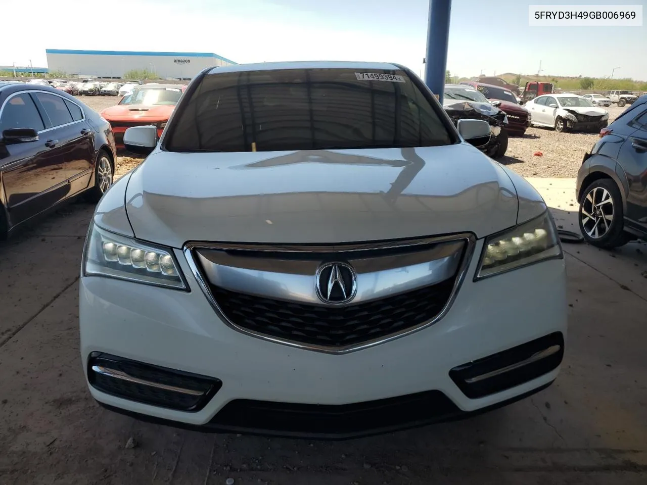 2016 Acura Mdx Technology VIN: 5FRYD3H49GB006969 Lot: 71499394