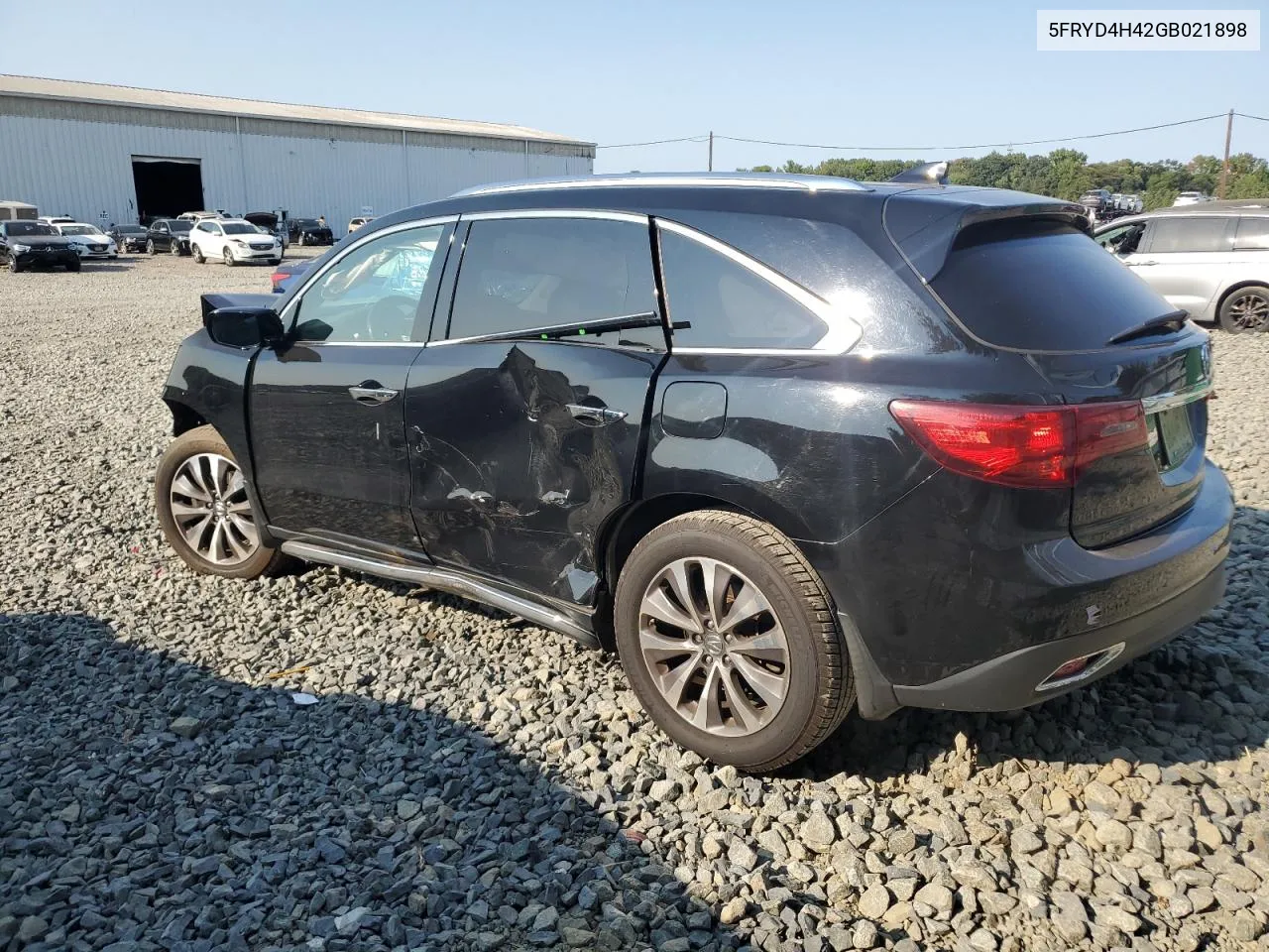 2016 Acura Mdx Technology VIN: 5FRYD4H42GB021898 Lot: 71530754