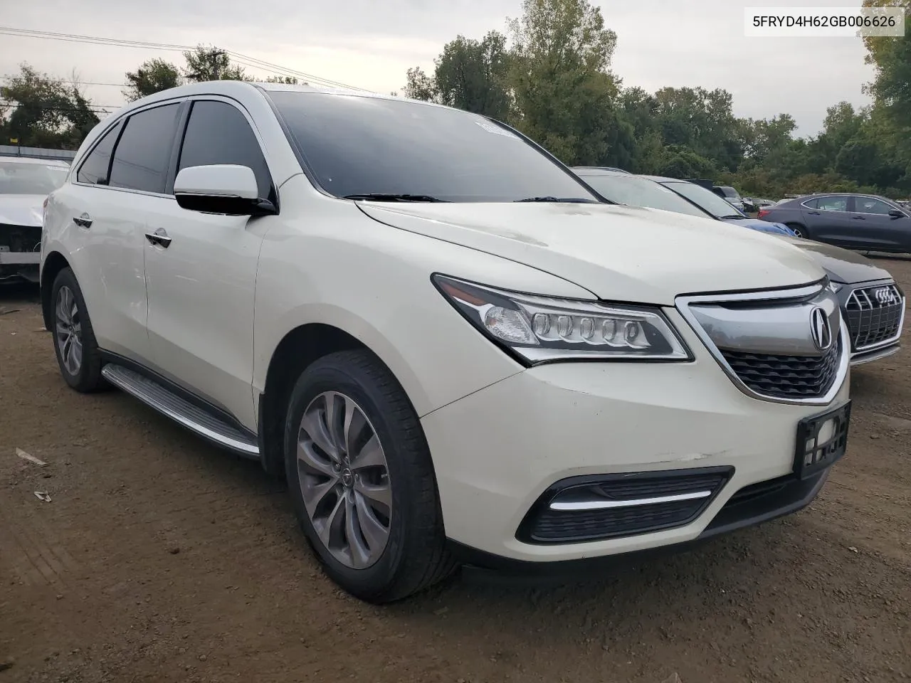 2016 Acura Mdx Technology VIN: 5FRYD4H62GB006626 Lot: 71731074