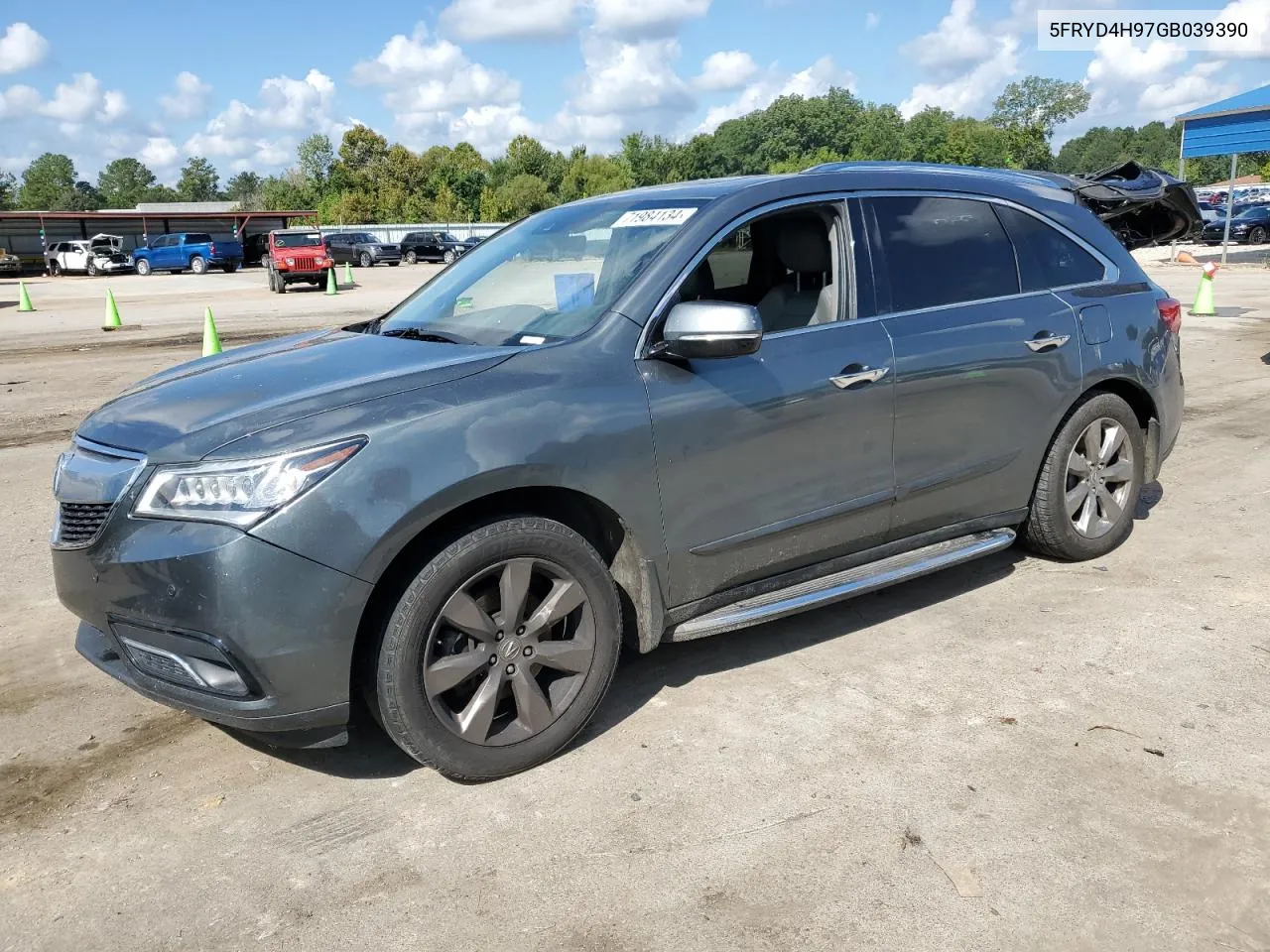 2016 Acura Mdx Advance VIN: 5FRYD4H97GB039390 Lot: 71984134