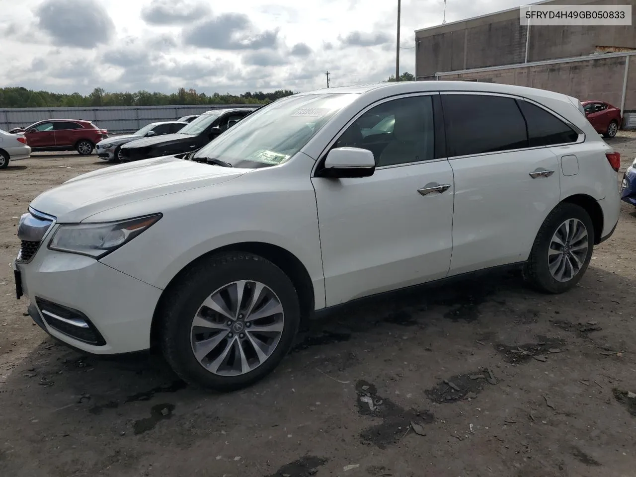 5FRYD4H49GB050833 2016 Acura Mdx Technology