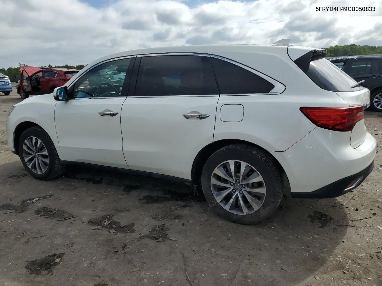 2016 Acura Mdx Technology VIN: 5FRYD4H49GB050833 Lot: 72285704