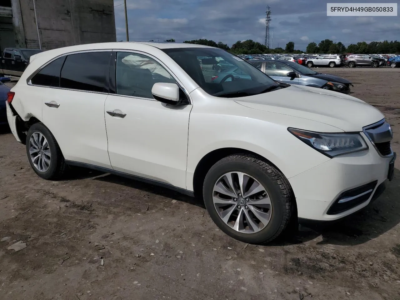 5FRYD4H49GB050833 2016 Acura Mdx Technology