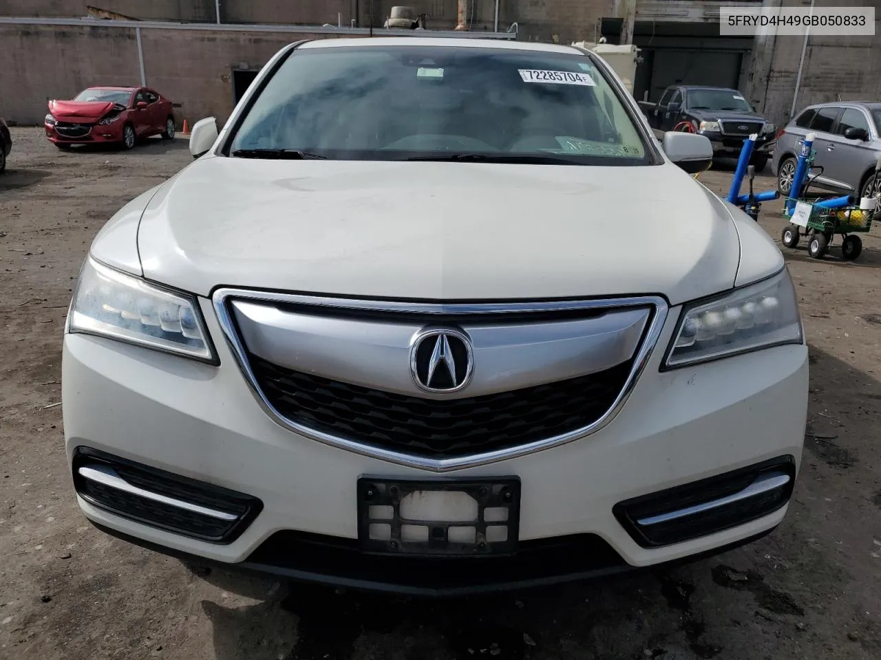 2016 Acura Mdx Technology VIN: 5FRYD4H49GB050833 Lot: 72285704