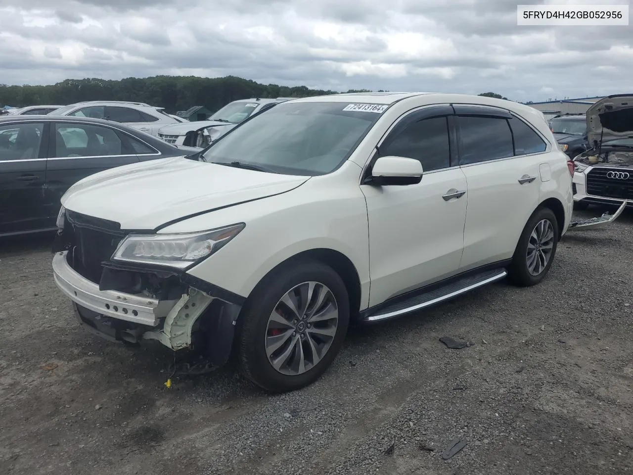 5FRYD4H42GB052956 2016 Acura Mdx Technology