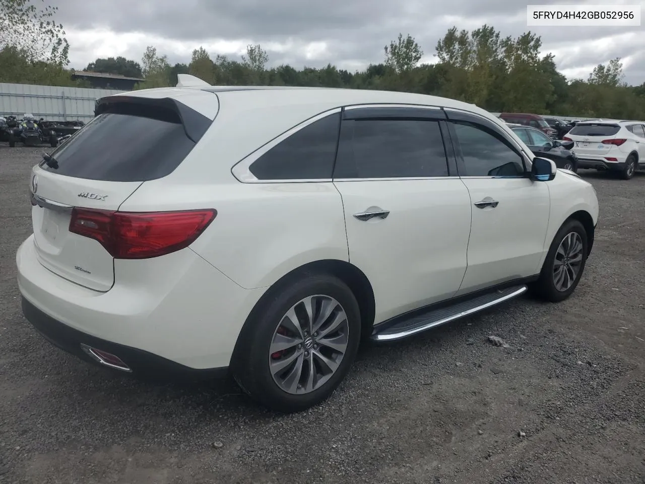 2016 Acura Mdx Technology VIN: 5FRYD4H42GB052956 Lot: 72413164