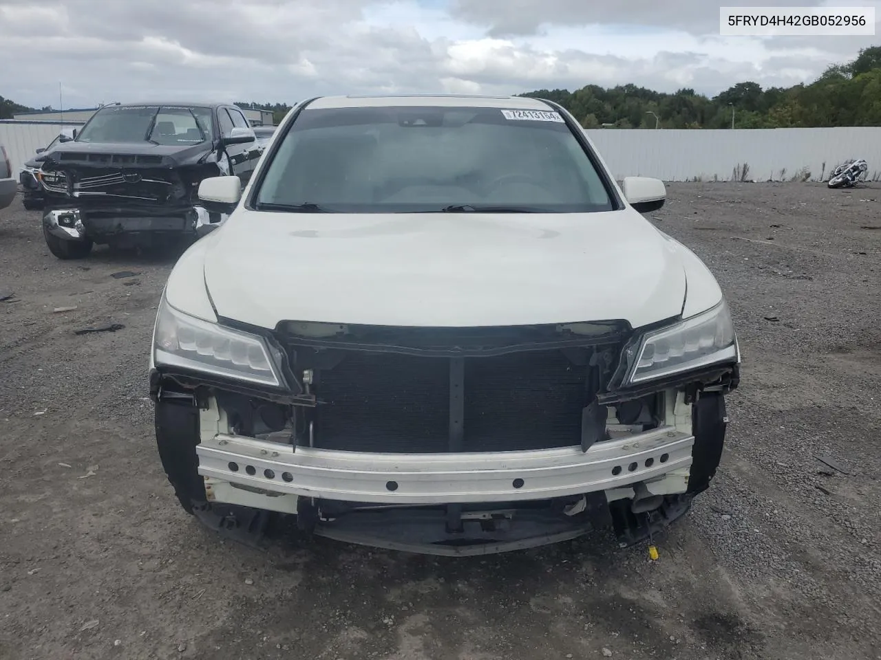 2016 Acura Mdx Technology VIN: 5FRYD4H42GB052956 Lot: 72413164