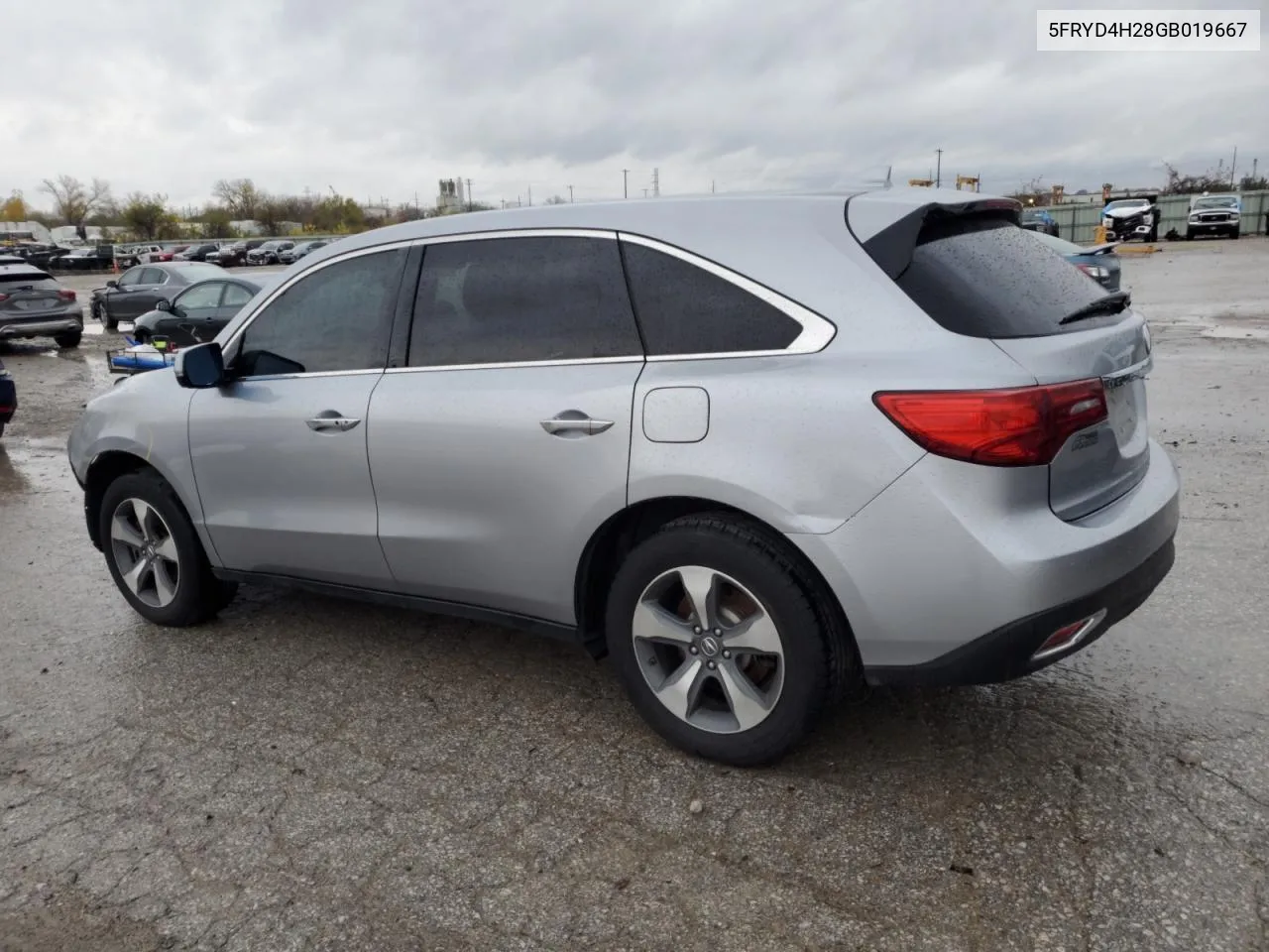 2016 Acura Mdx VIN: 5FRYD4H28GB019667 Lot: 72584094