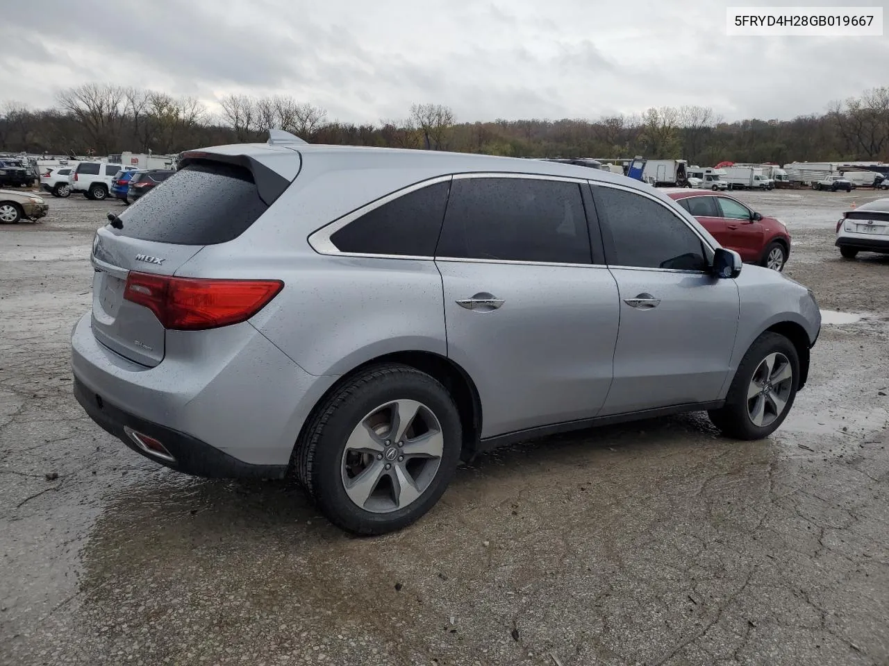 2016 Acura Mdx VIN: 5FRYD4H28GB019667 Lot: 72584094