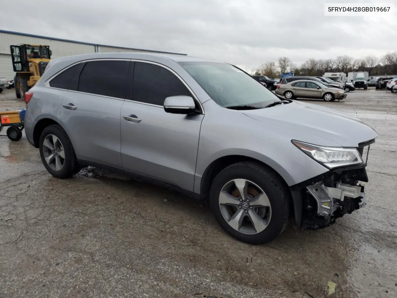 2016 Acura Mdx VIN: 5FRYD4H28GB019667 Lot: 72584094