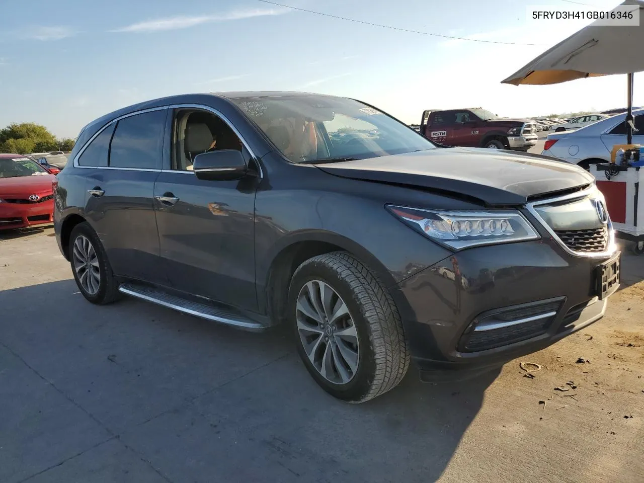 5FRYD3H41GB016346 2016 Acura Mdx Technology