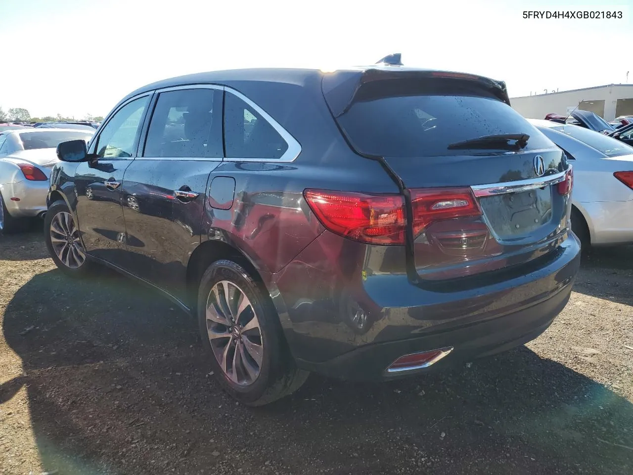 2016 Acura Mdx Technology VIN: 5FRYD4H4XGB021843 Lot: 72974794