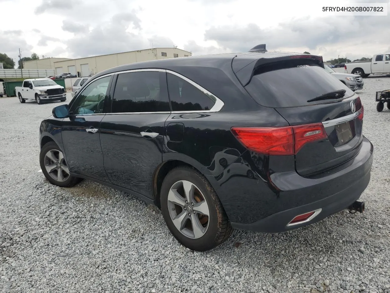 2016 Acura Mdx VIN: 5FRYD4H20GB007822 Lot: 73474854