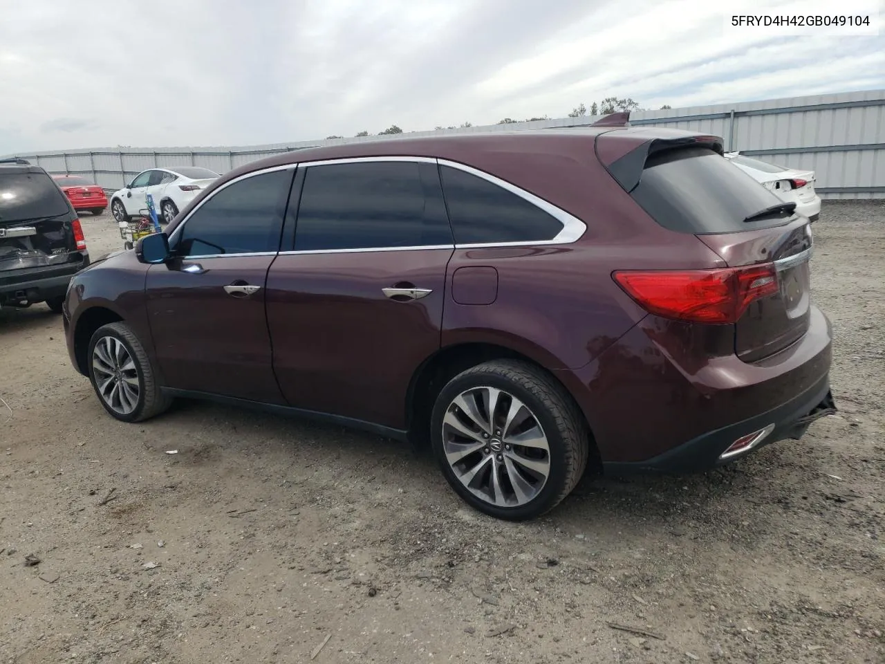 2016 Acura Mdx Technology VIN: 5FRYD4H42GB049104 Lot: 73659434