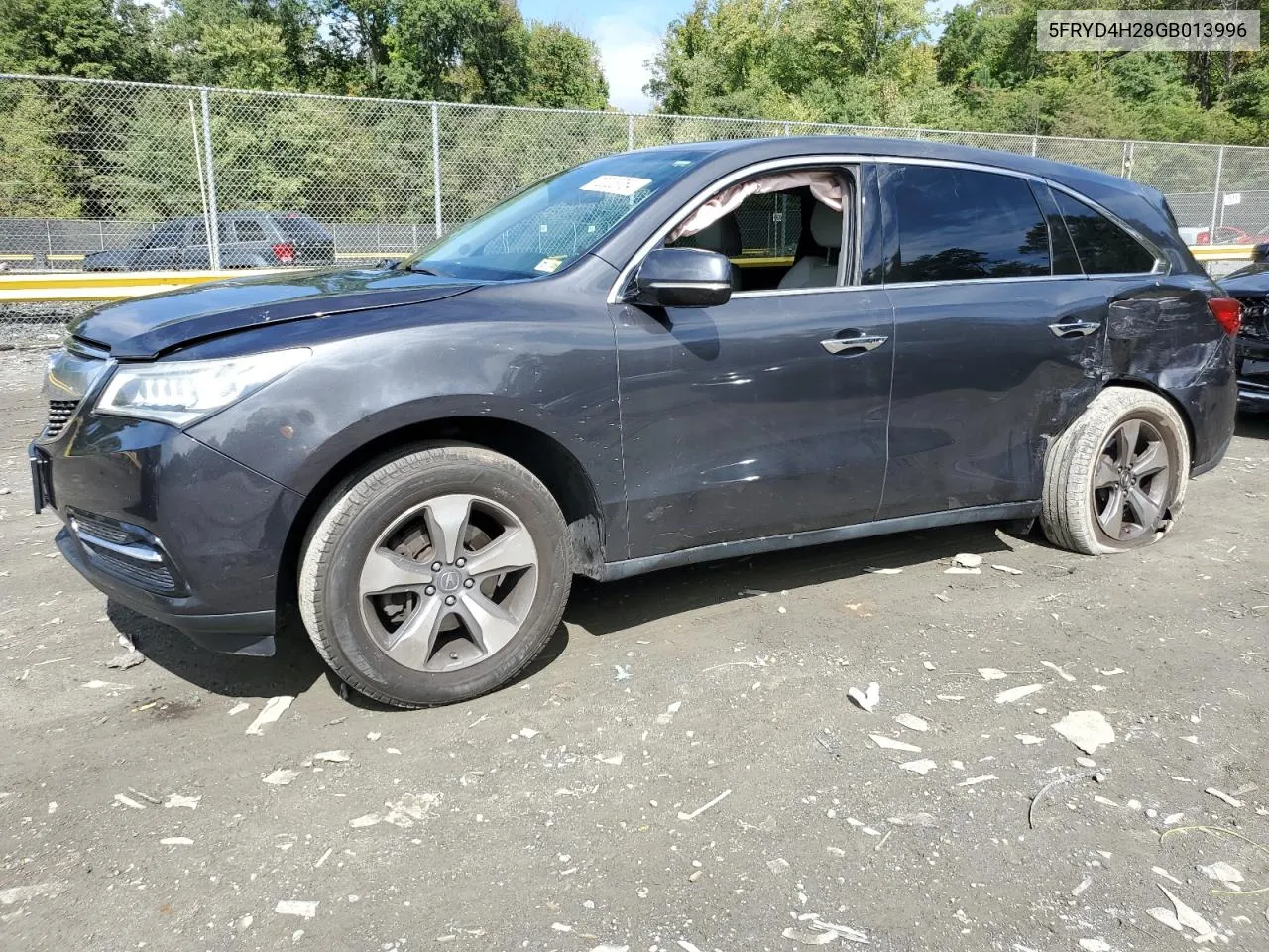 2016 Acura Mdx VIN: 5FRYD4H28GB013996 Lot: 73772294