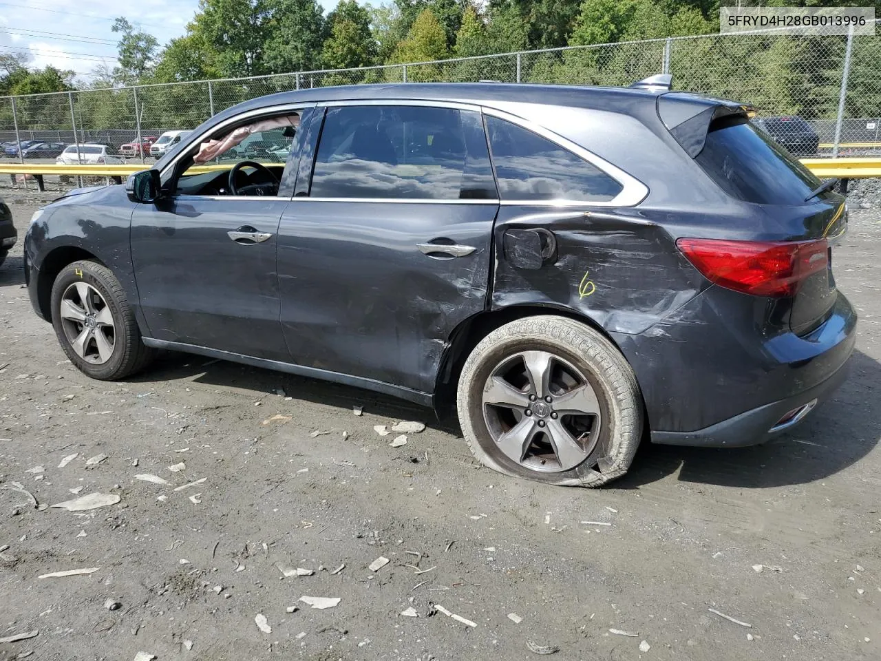 2016 Acura Mdx VIN: 5FRYD4H28GB013996 Lot: 73772294