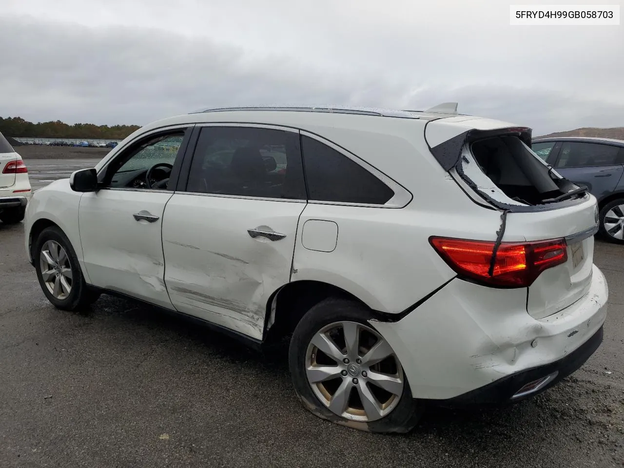 2016 Acura Mdx Advance VIN: 5FRYD4H99GB058703 Lot: 74216934