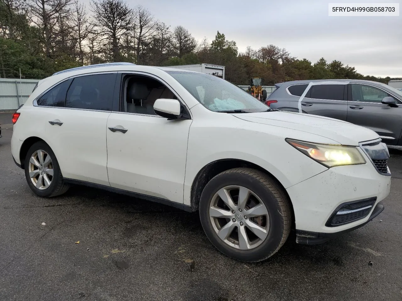 2016 Acura Mdx Advance VIN: 5FRYD4H99GB058703 Lot: 74216934