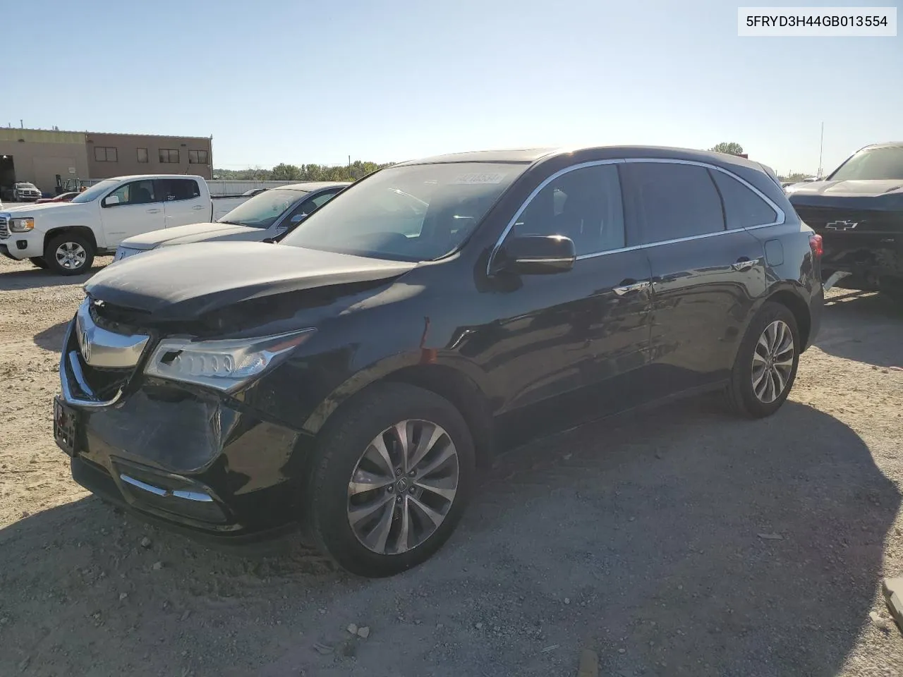 2016 Acura Mdx Technology VIN: 5FRYD3H44GB013554 Lot: 74218534