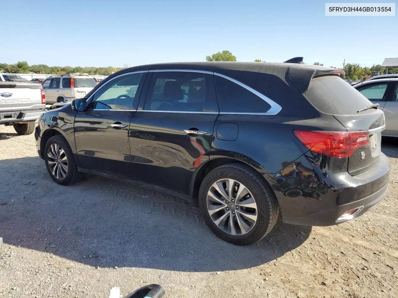 2016 Acura Mdx Technology VIN: 5FRYD3H44GB013554 Lot: 74218534