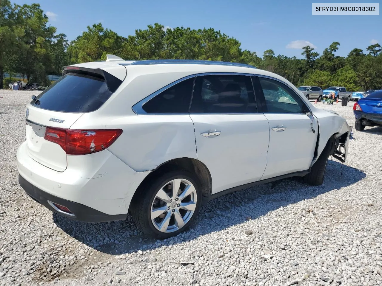 2016 Acura Mdx Advance VIN: 5FRYD3H98GB018302 Lot: 74260994