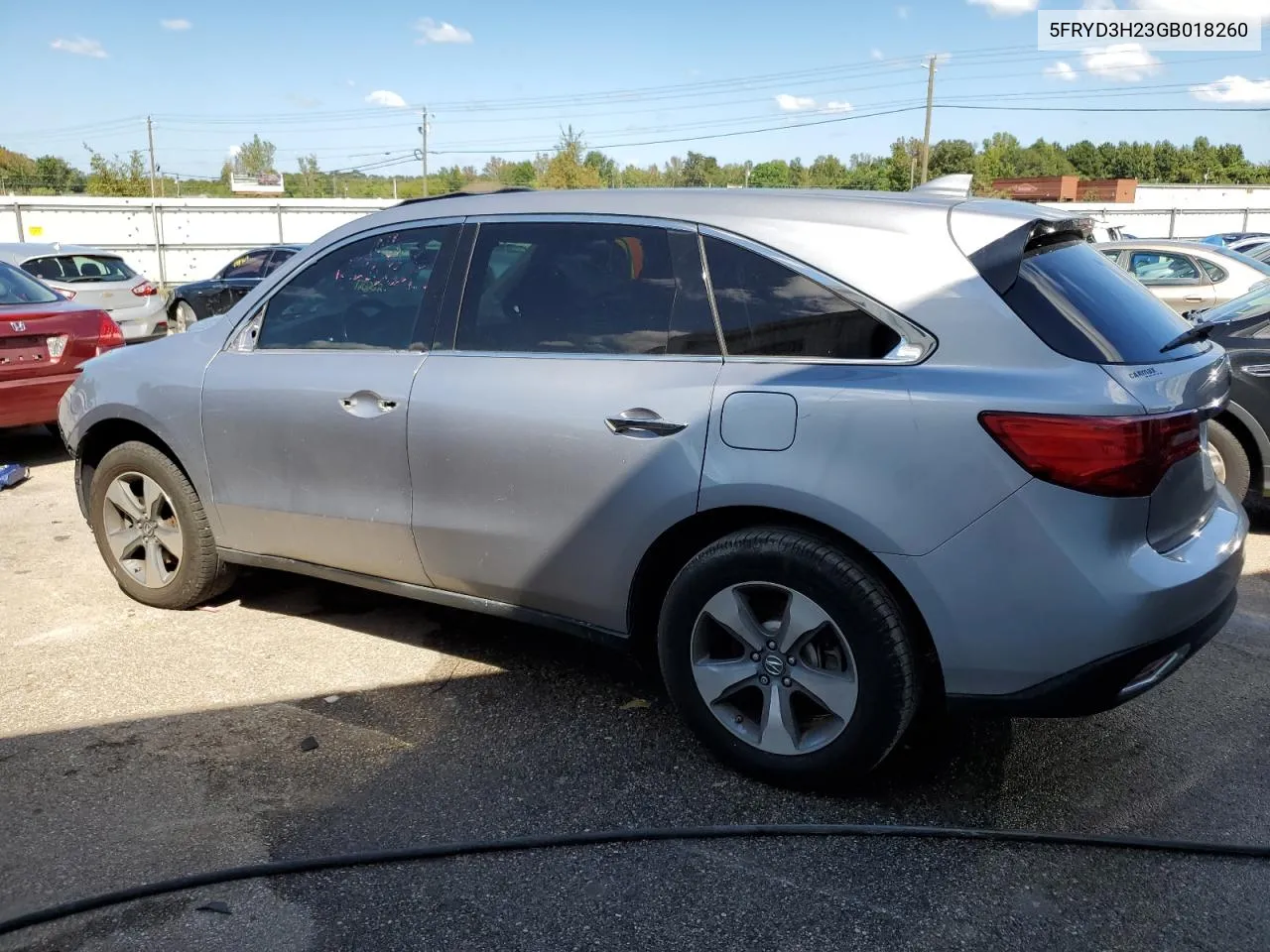 2016 Acura Mdx VIN: 5FRYD3H23GB018260 Lot: 74307794