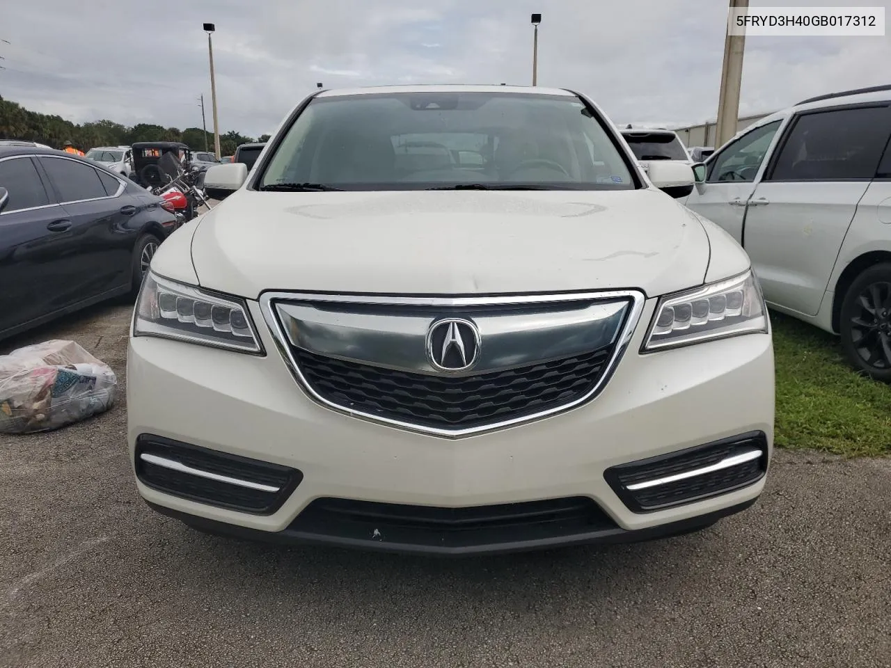 2016 Acura Mdx Technology VIN: 5FRYD3H40GB017312 Lot: 74525694