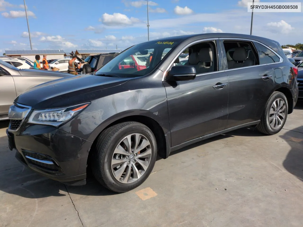 2016 Acura Mdx Technology VIN: 5FRYD3H45GB008508 Lot: 74658654