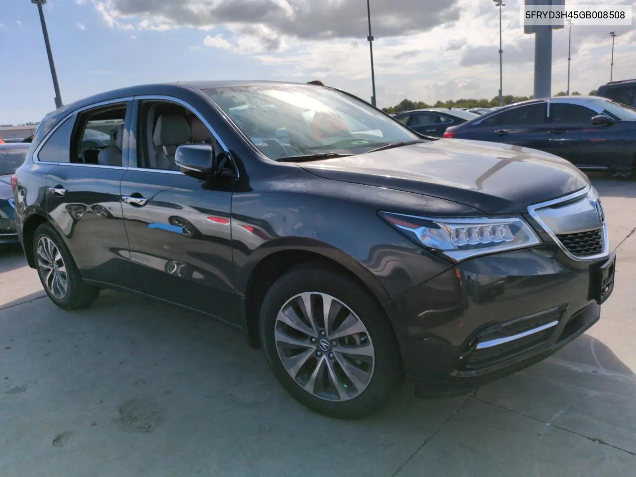 2016 Acura Mdx Technology VIN: 5FRYD3H45GB008508 Lot: 74658654