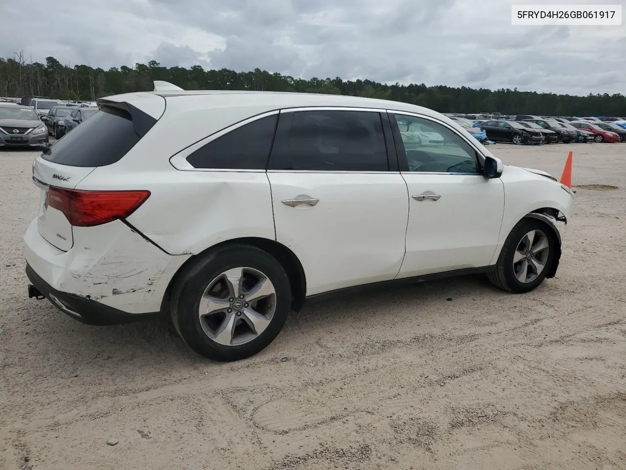 2016 Acura Mdx VIN: 5FRYD4H26GB061917 Lot: 74686974