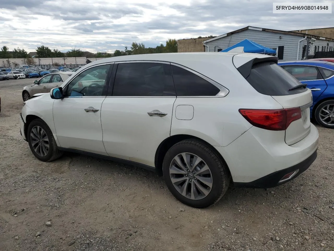 2016 Acura Mdx Technology VIN: 5FRYD4H69GB014948 Lot: 75594324