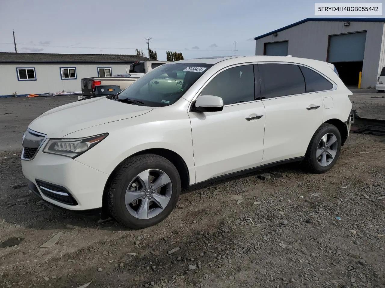 2016 Acura Mdx Technology VIN: 5FRYD4H48GB055442 Lot: 76138424