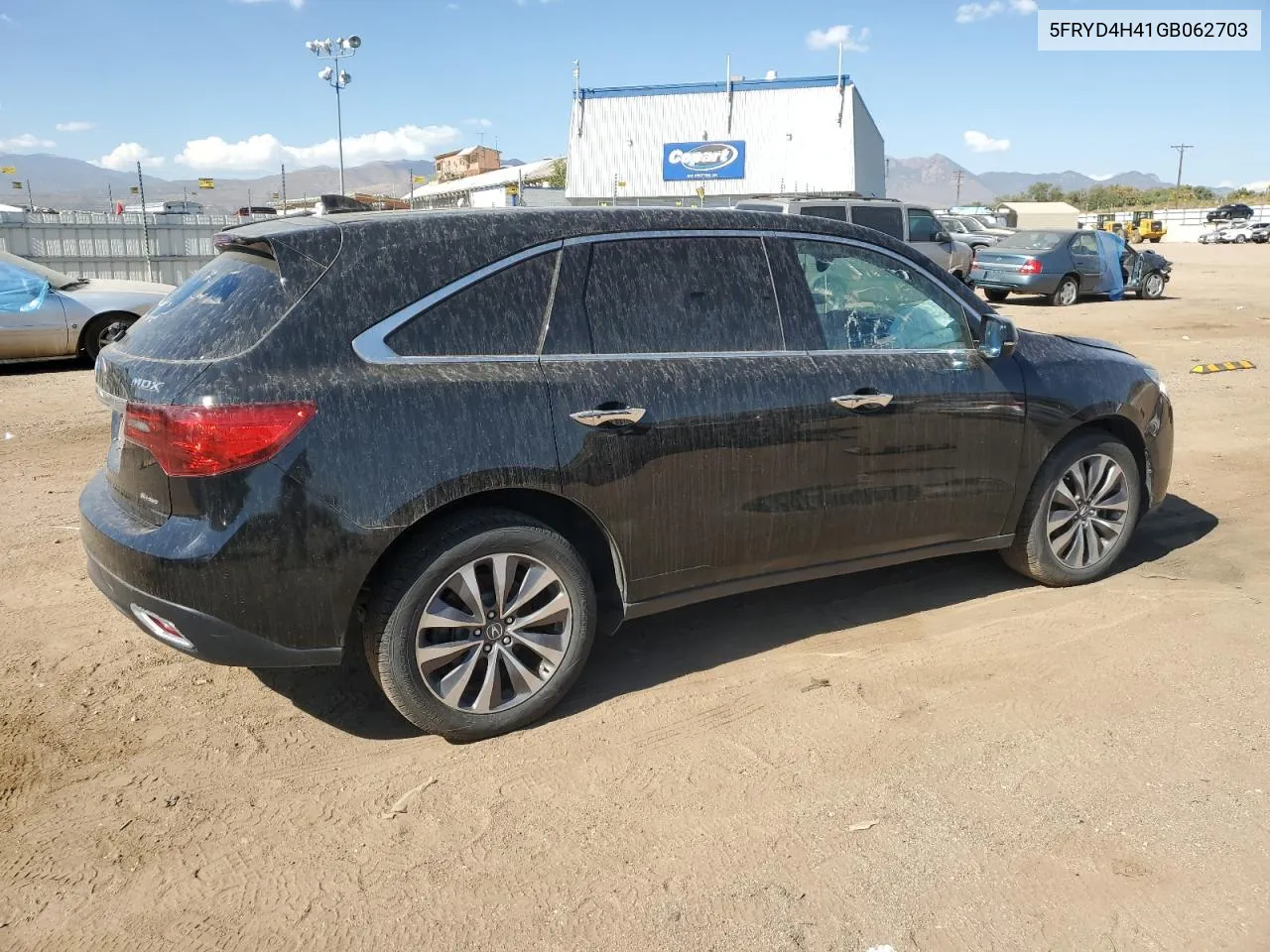 2016 Acura Mdx Technology VIN: 5FRYD4H41GB062703 Lot: 76283504