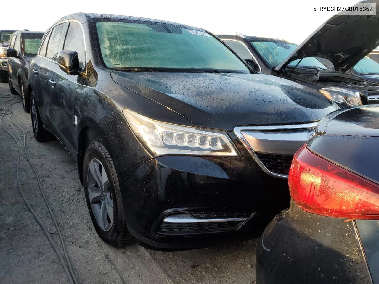 2016 Acura Mdx VIN: 5FRYD3H27GB015362 Lot: 76706614