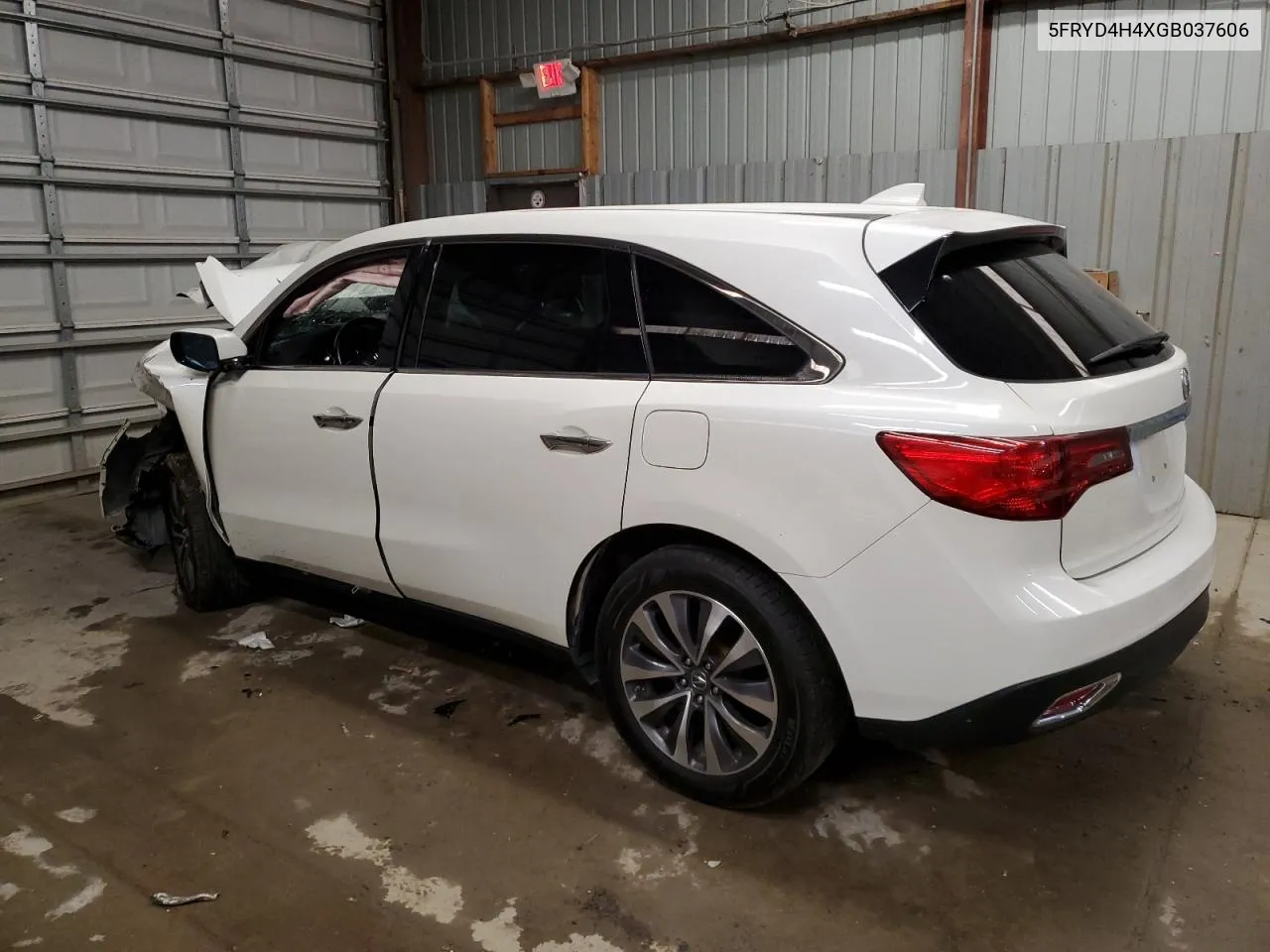 2016 Acura Mdx Technology VIN: 5FRYD4H4XGB037606 Lot: 76752984