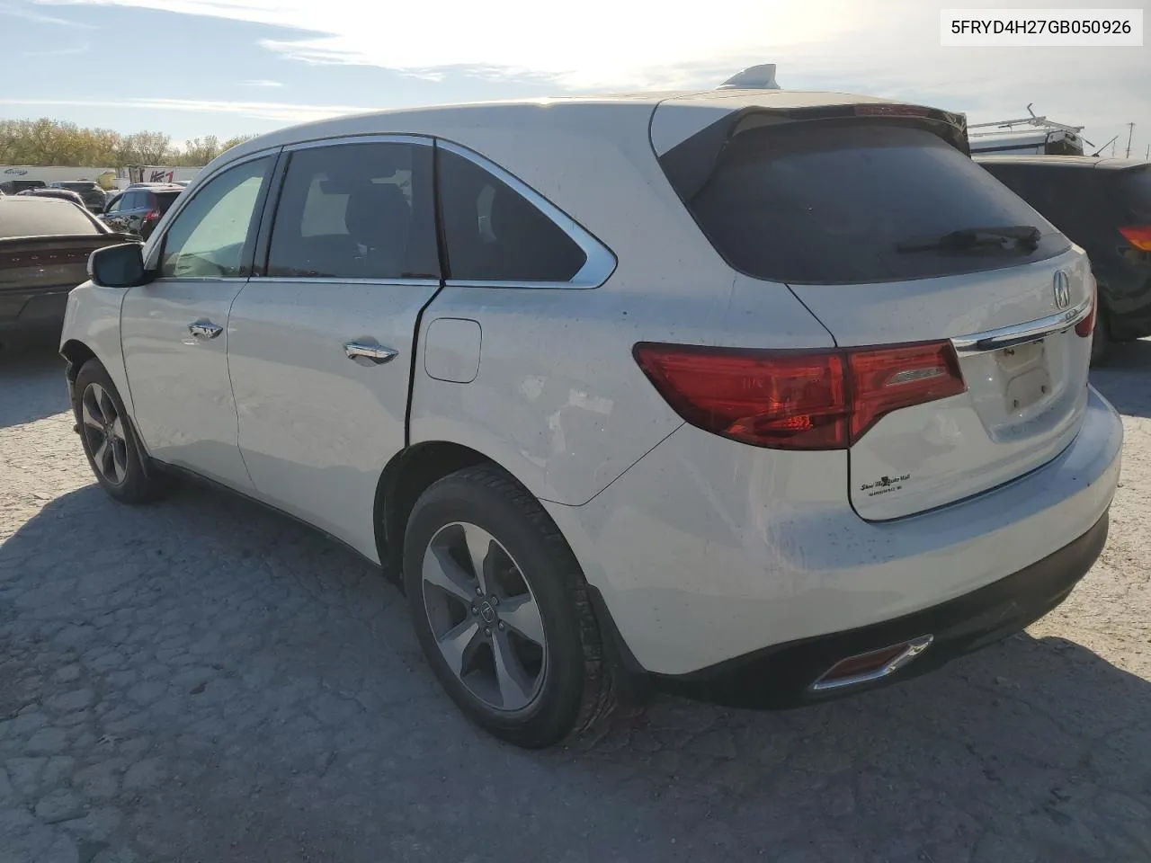 2016 Acura Mdx VIN: 5FRYD4H27GB050926 Lot: 76793894