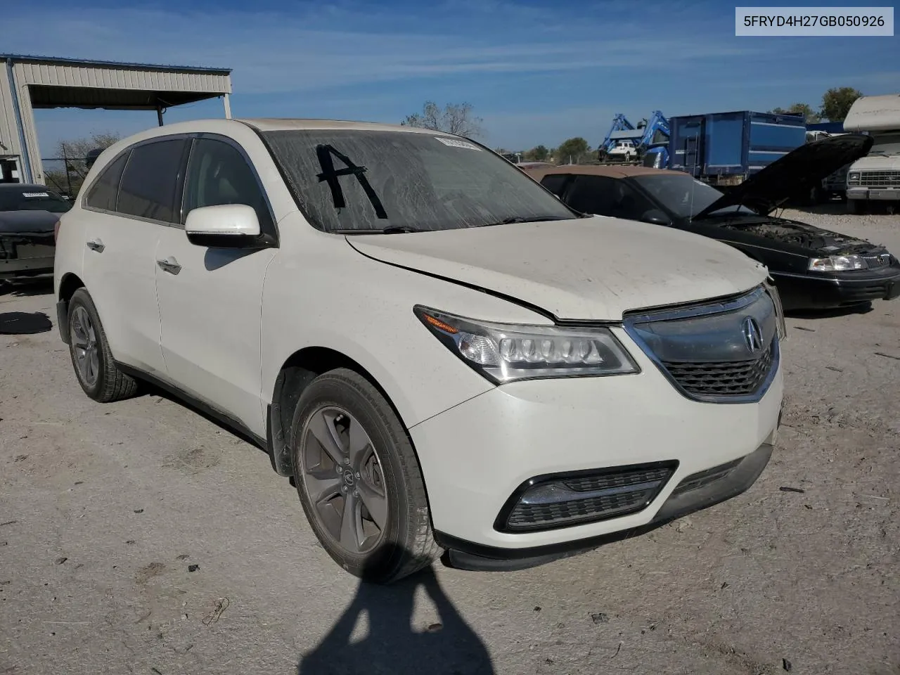 2016 Acura Mdx VIN: 5FRYD4H27GB050926 Lot: 76793894