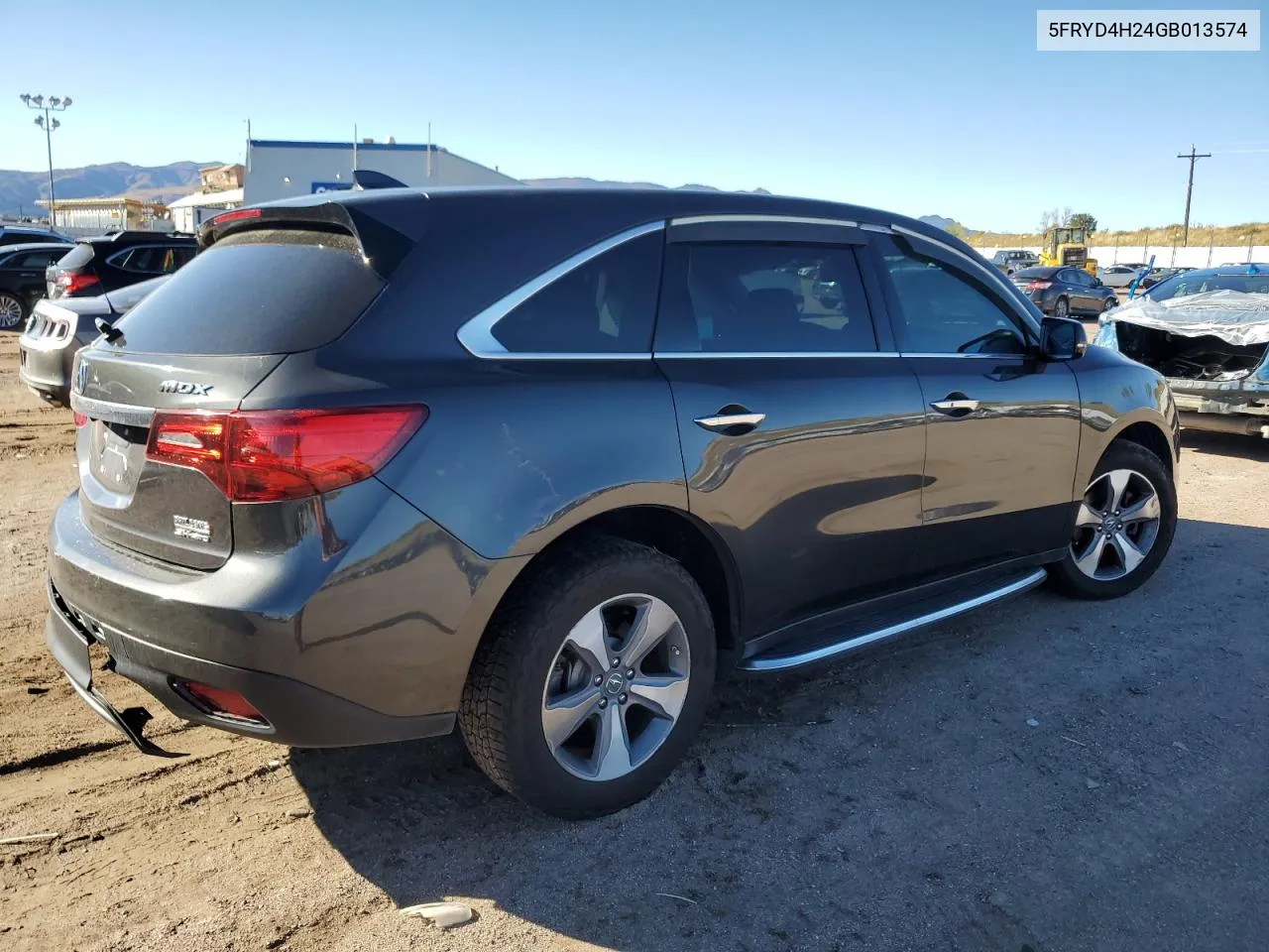 2016 Acura Mdx VIN: 5FRYD4H24GB013574 Lot: 76832784