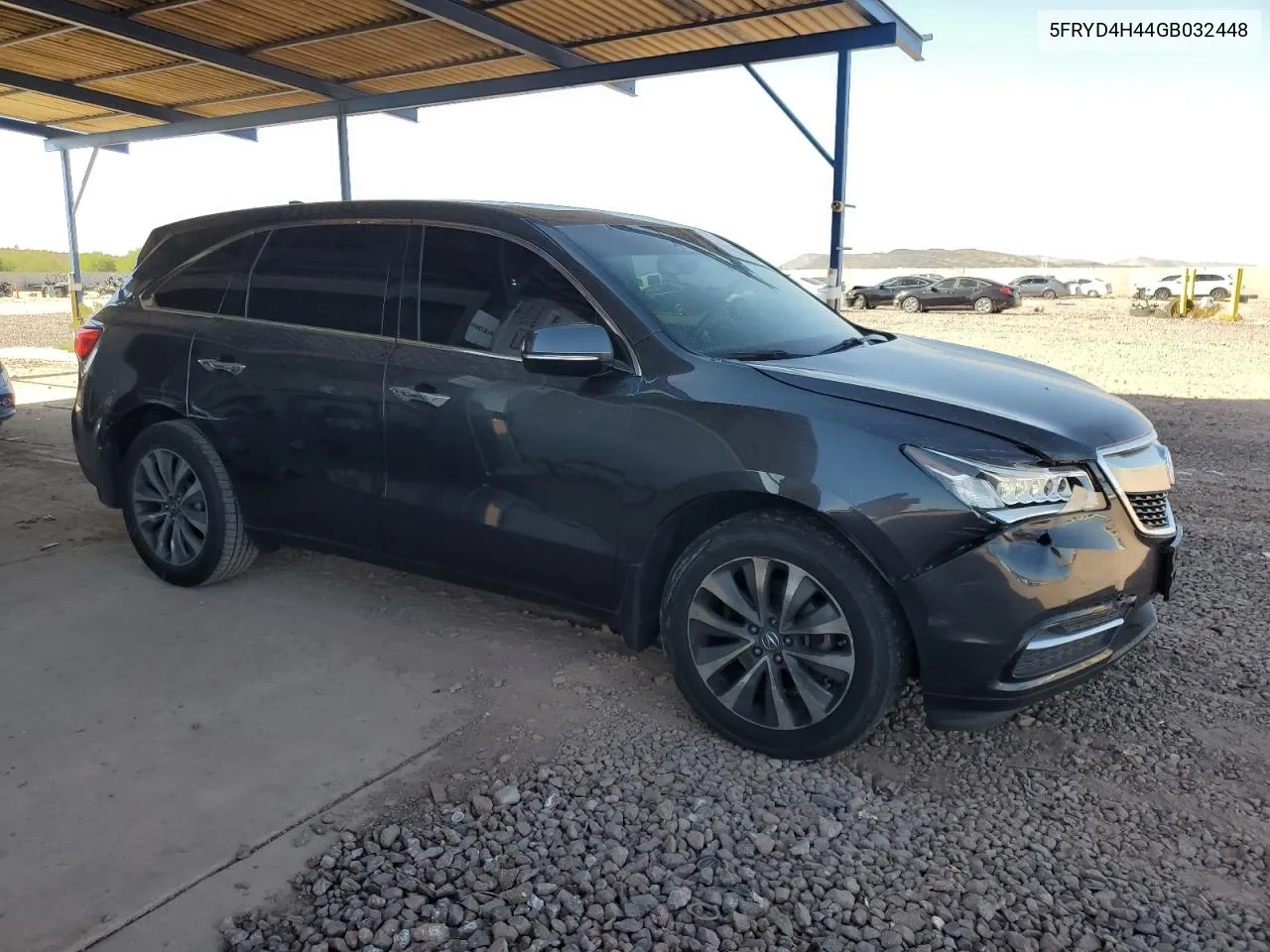 2016 Acura Mdx Technology VIN: 5FRYD4H44GB032448 Lot: 76839374