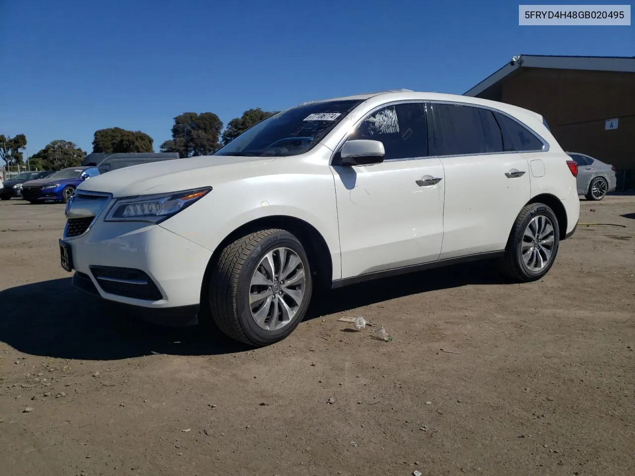 5FRYD4H48GB020495 2016 Acura Mdx Technology