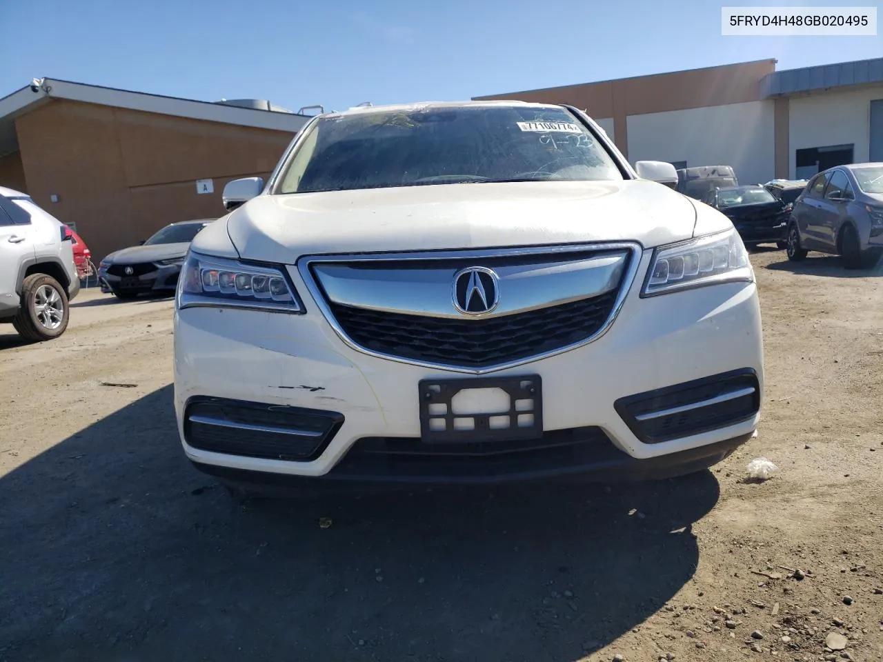 5FRYD4H48GB020495 2016 Acura Mdx Technology