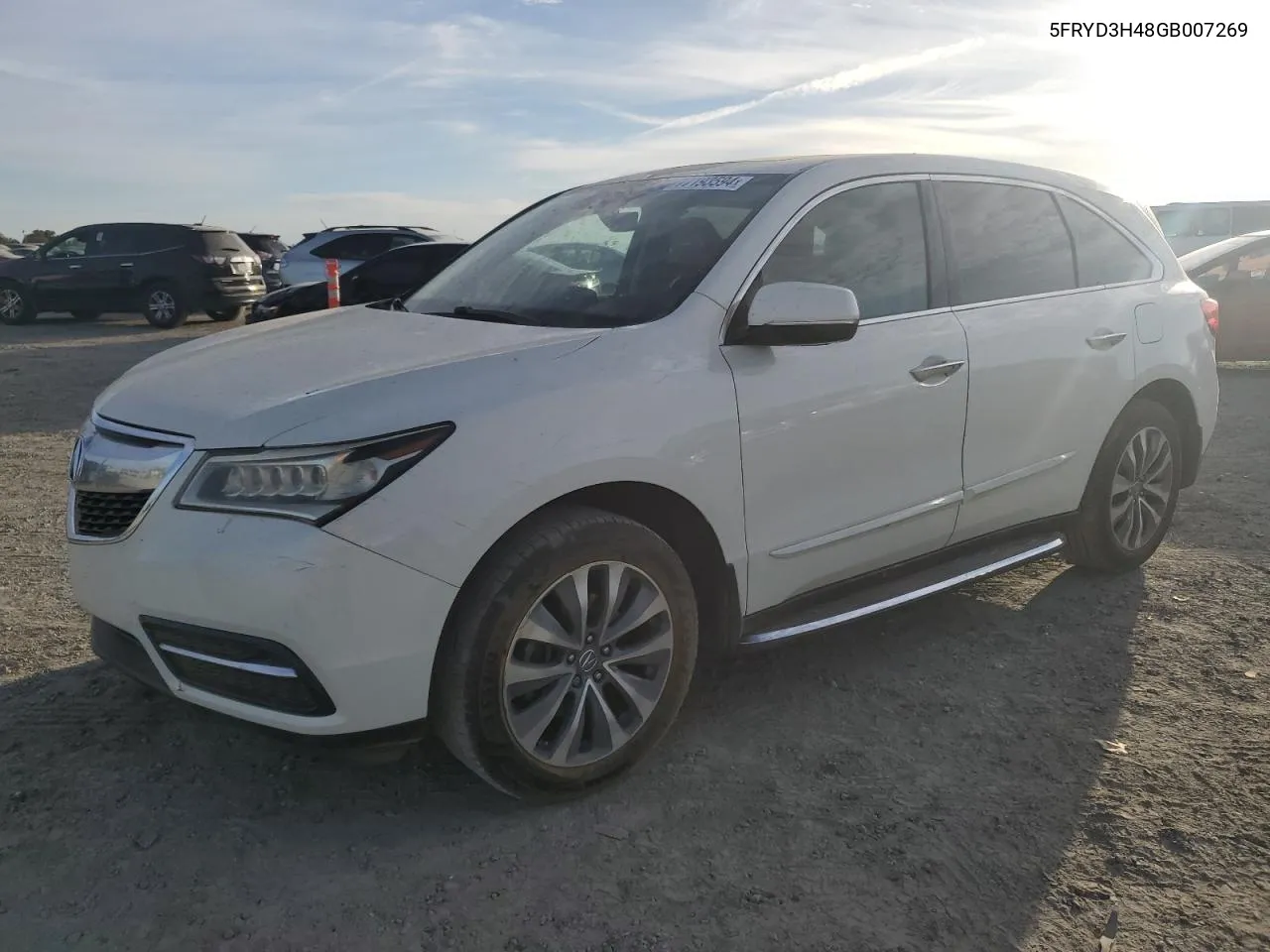 2016 Acura Mdx Technology VIN: 5FRYD3H48GB007269 Lot: 77193594