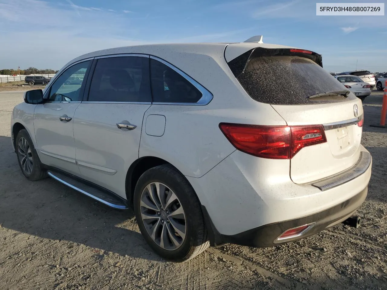 2016 Acura Mdx Technology VIN: 5FRYD3H48GB007269 Lot: 77193594