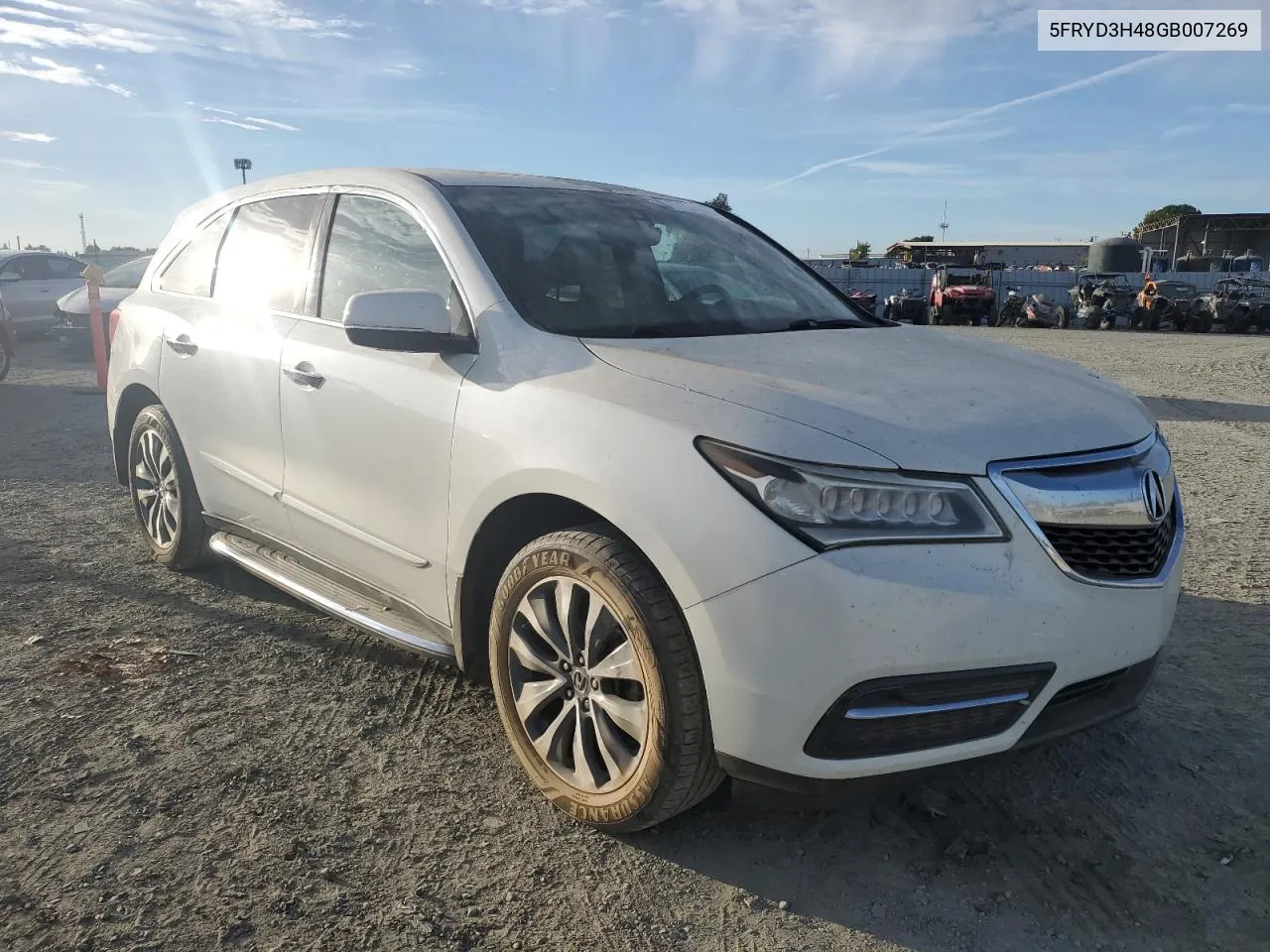 2016 Acura Mdx Technology VIN: 5FRYD3H48GB007269 Lot: 77193594